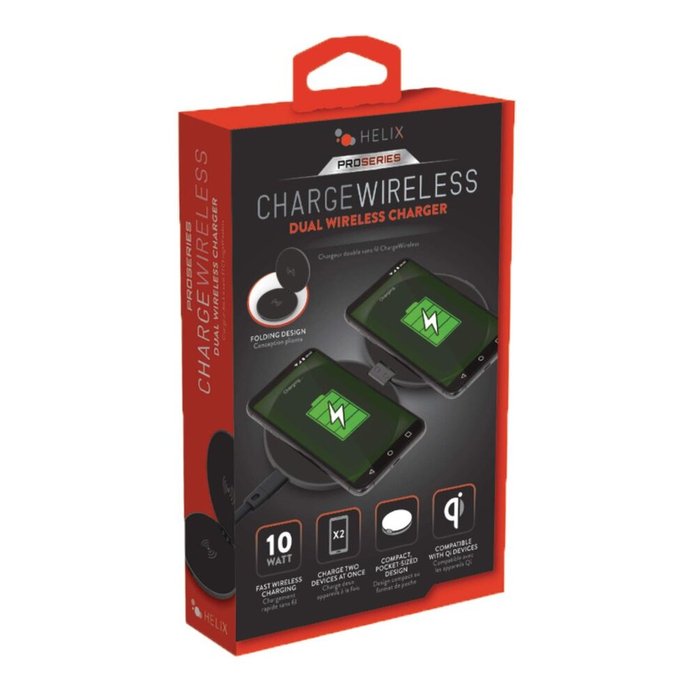🎁 Helix 10W+10W Dual Wireless Charger